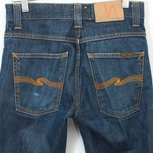 🇮🇹 Nudie 28 Slim Jim Dry Broken Twill Cotton Jean